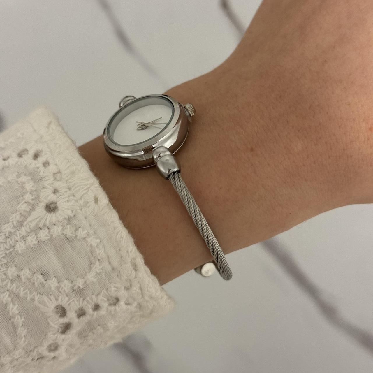 Retro Silver/White Watch Bracelet