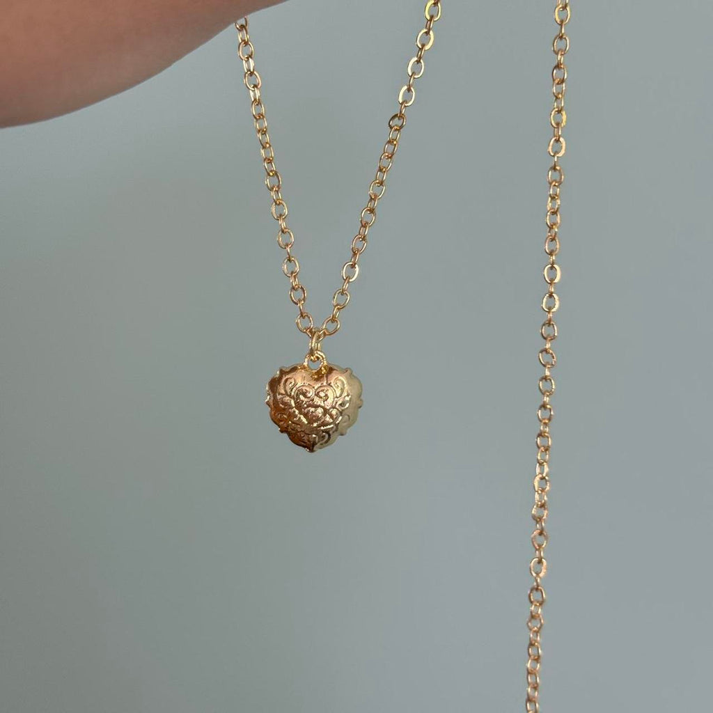 Gold Chain Heart Pedant Necklace