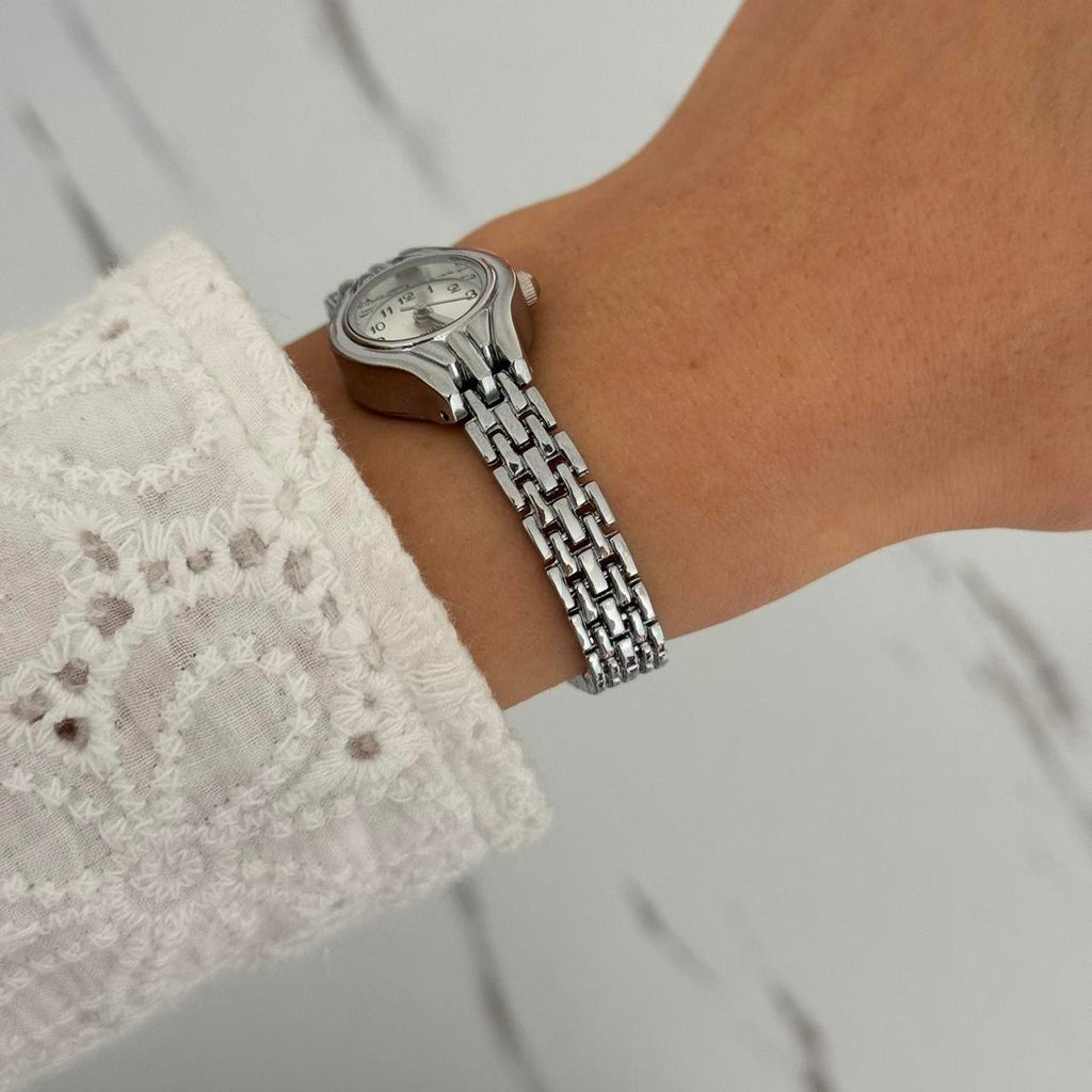 Mini Silver/White Watch