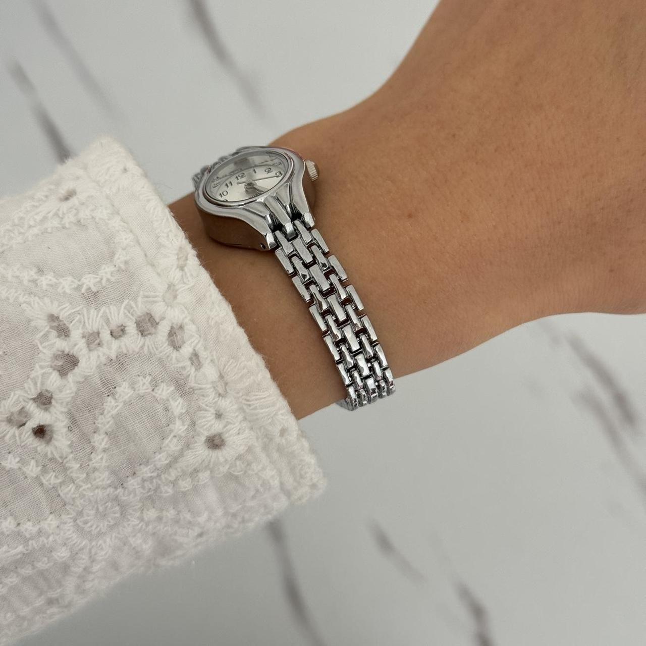 Mini Silver/White Watch