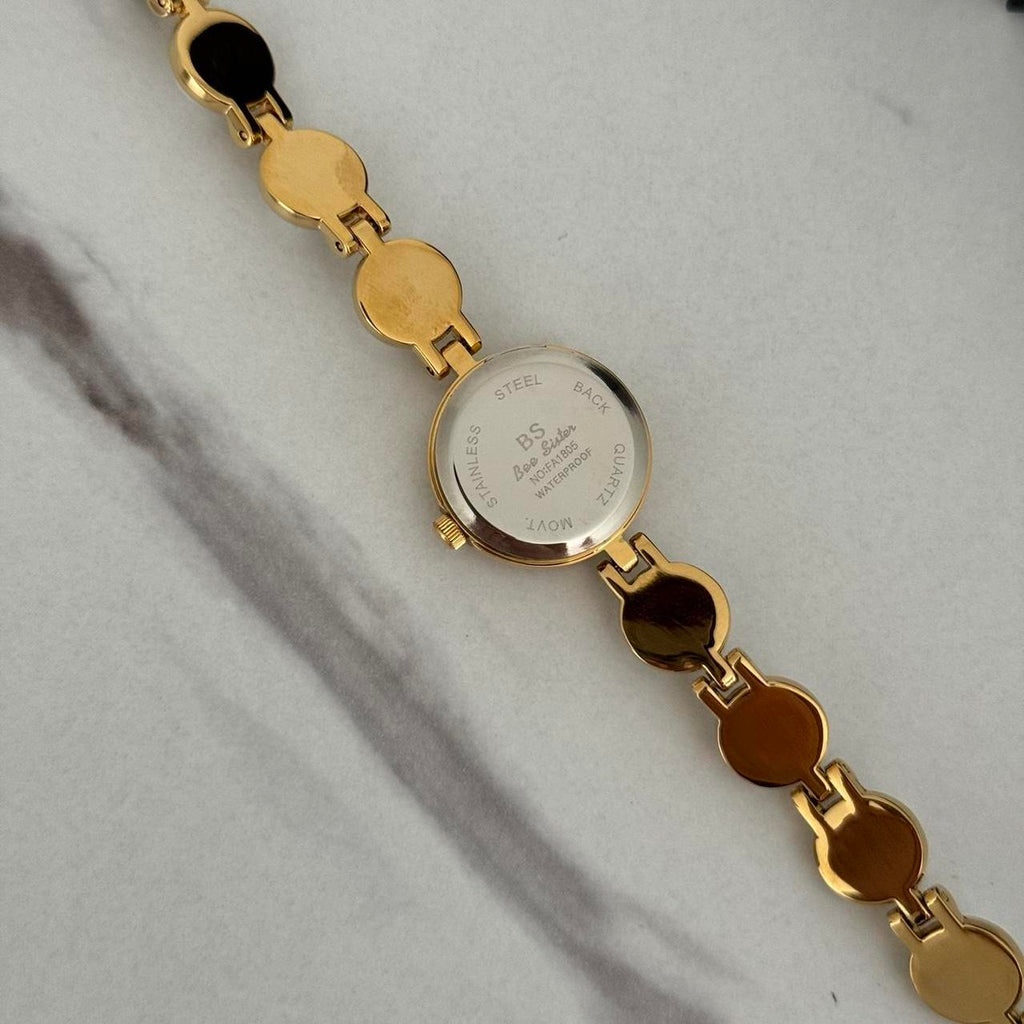 Vintage Vibe Gold Sun Watch
