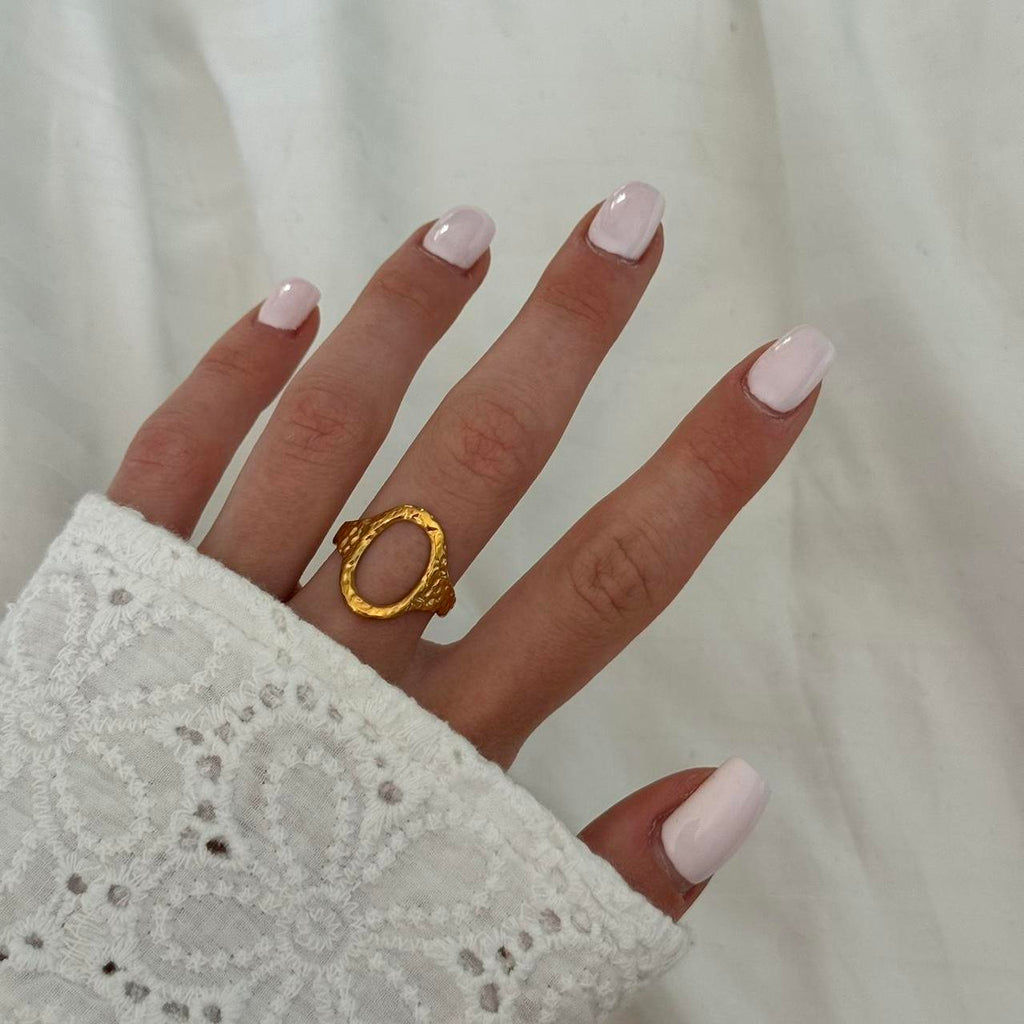Oval Gold Ring