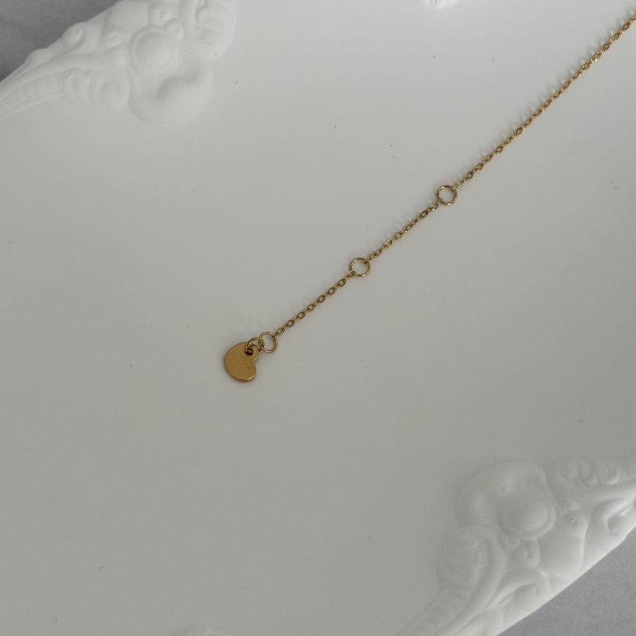 Gold Moon Shape Zircon Stone Bracelet