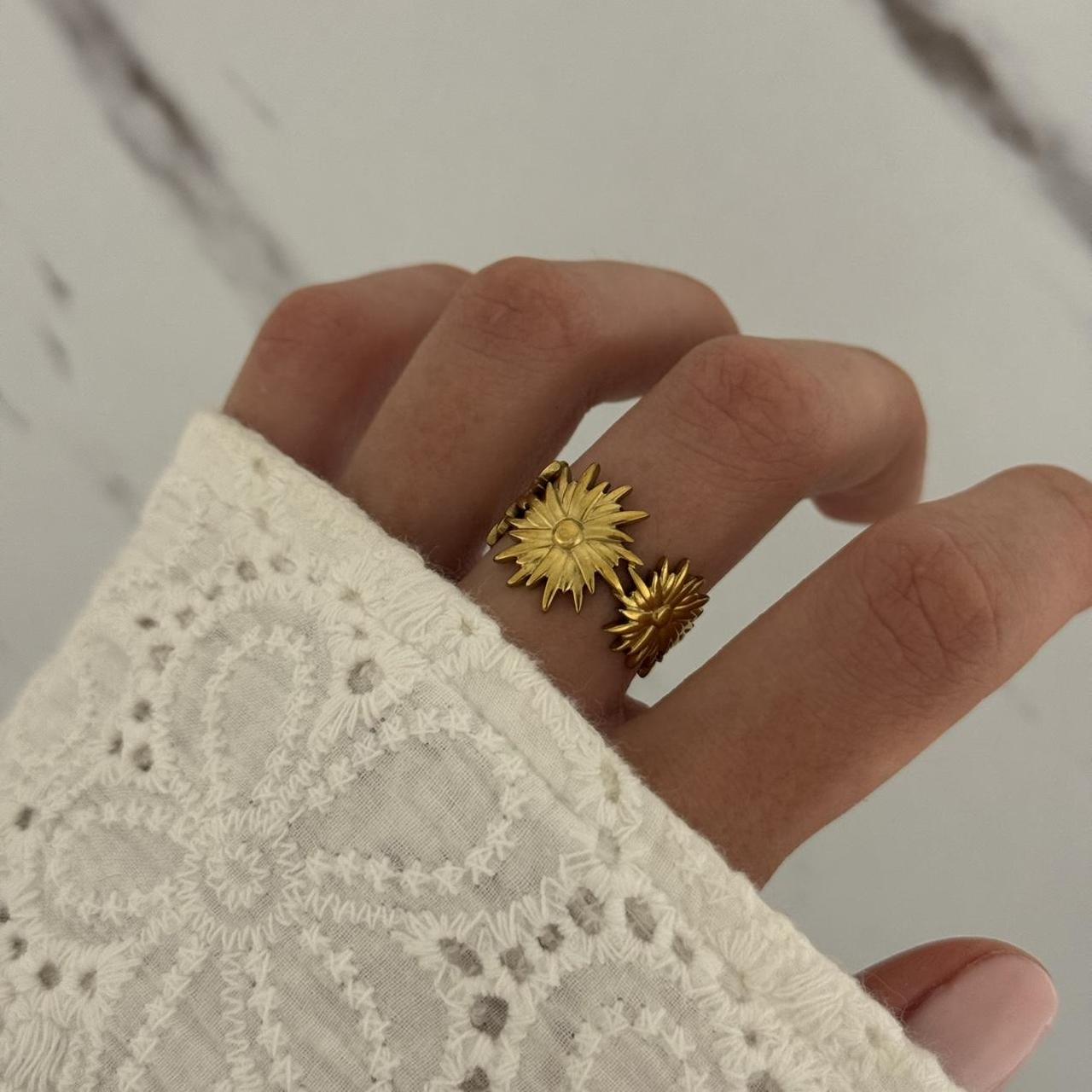 Gold Floral Ring