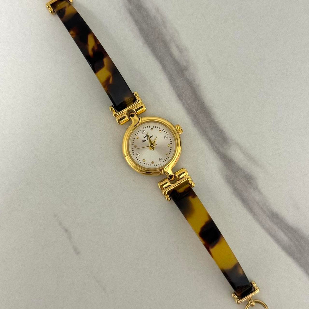 Round Brown/Gold Watch