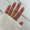 Gold Square Ring