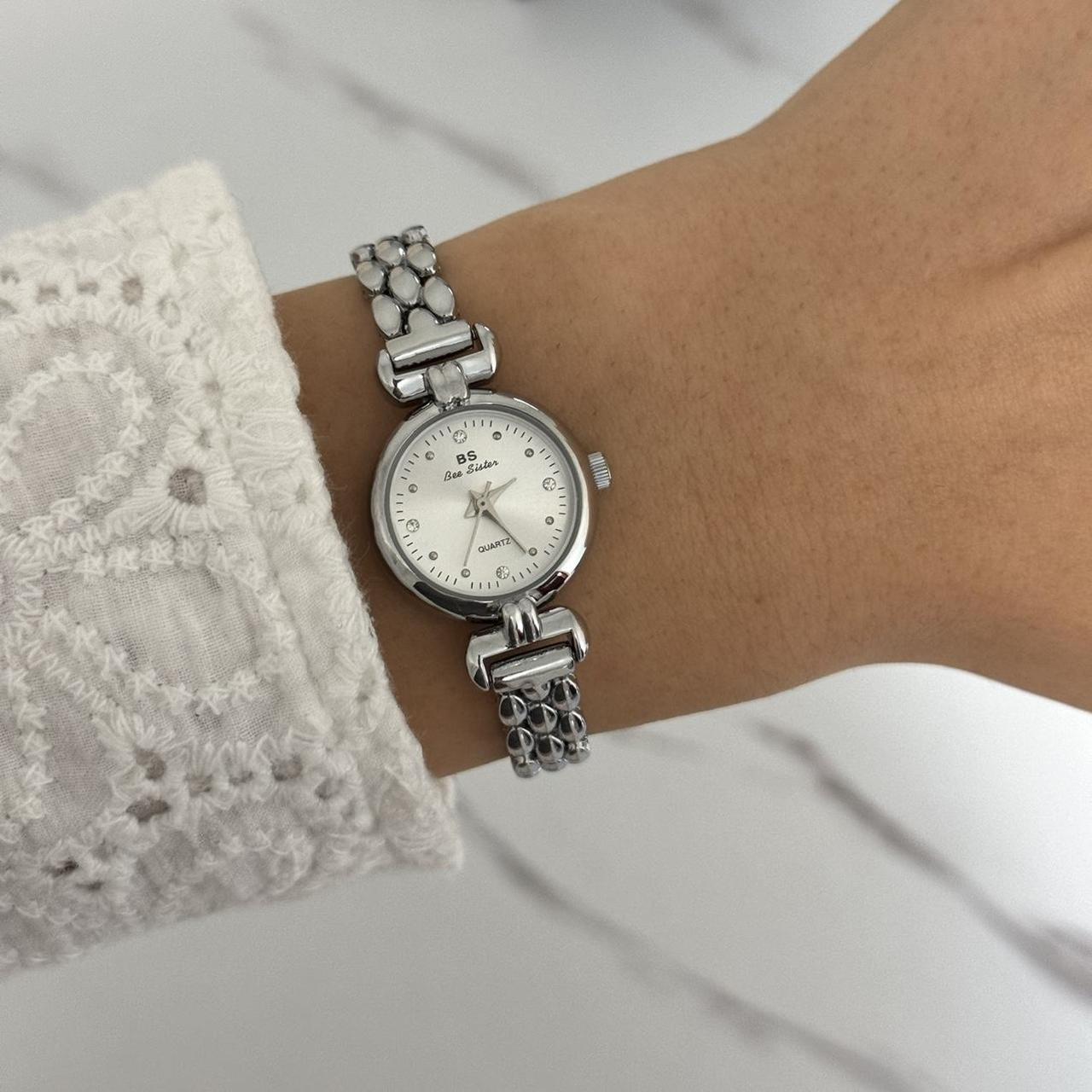Vintage Inspired Mini Silver Watch