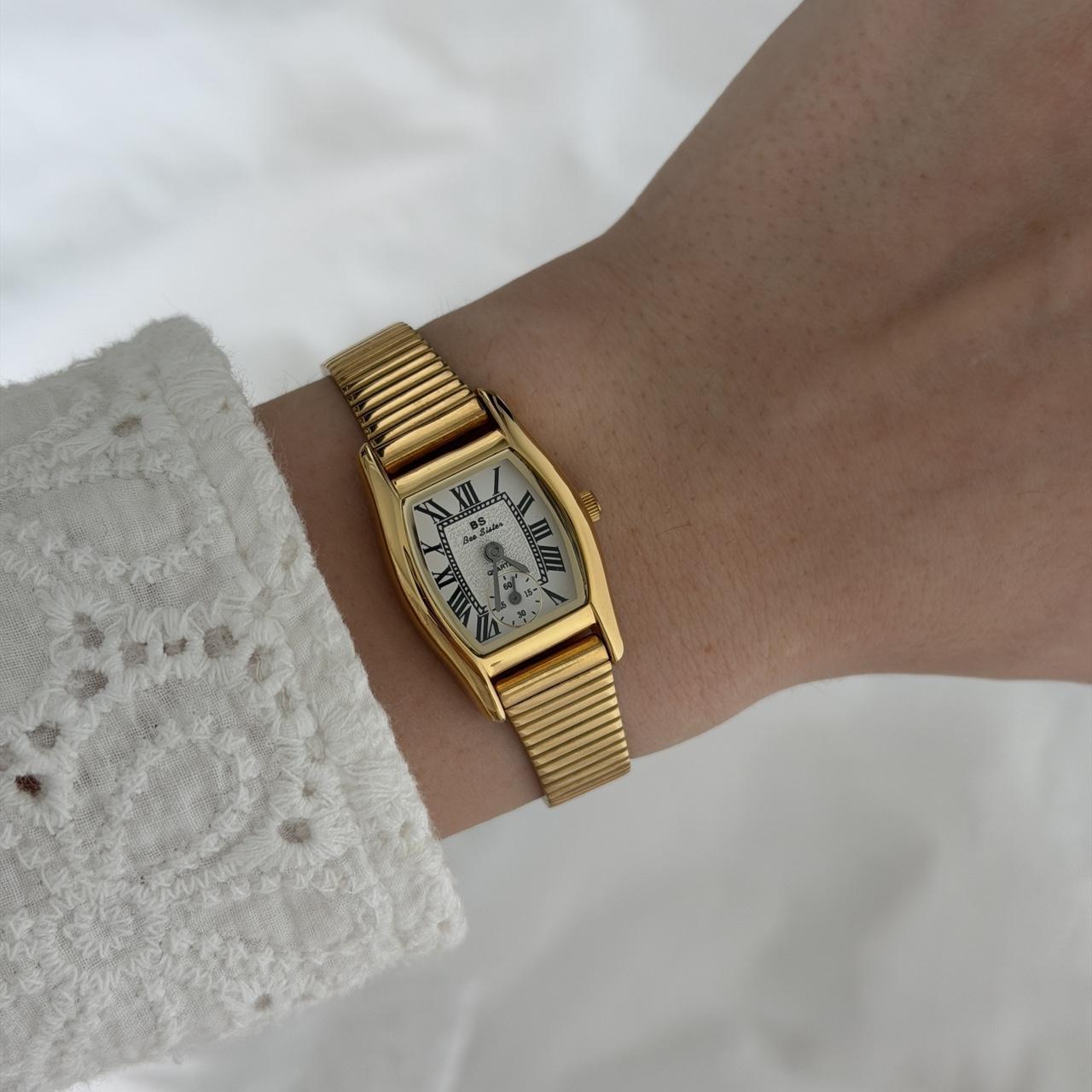Gold Asymmetrical Watch