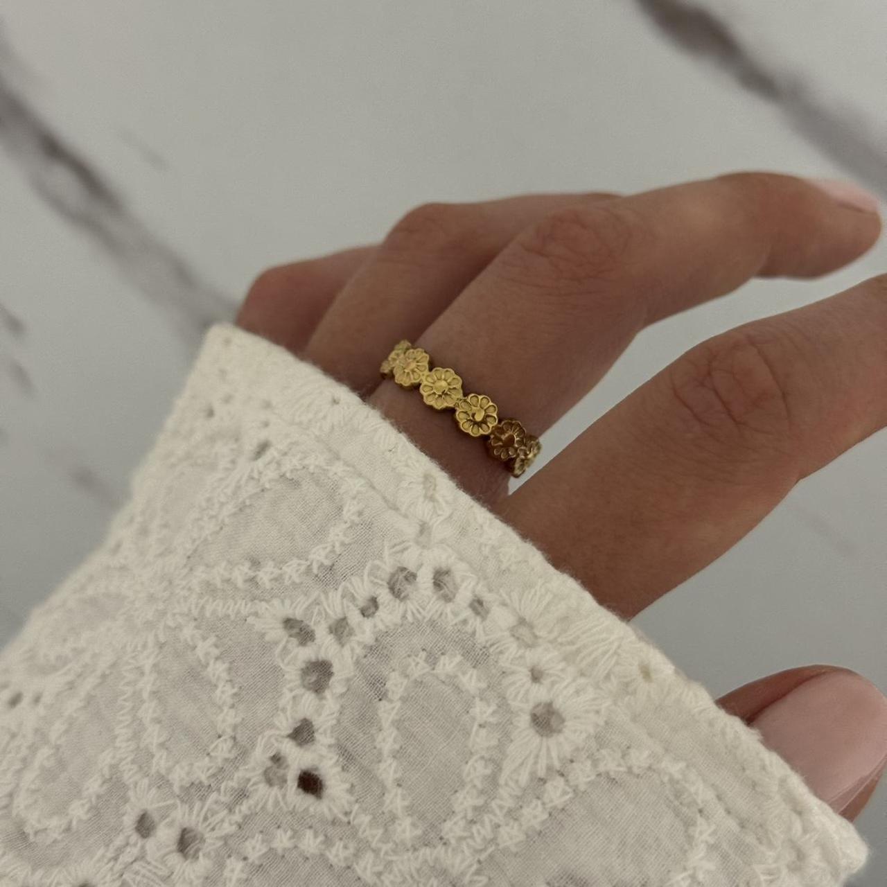 Gold Floral Ring