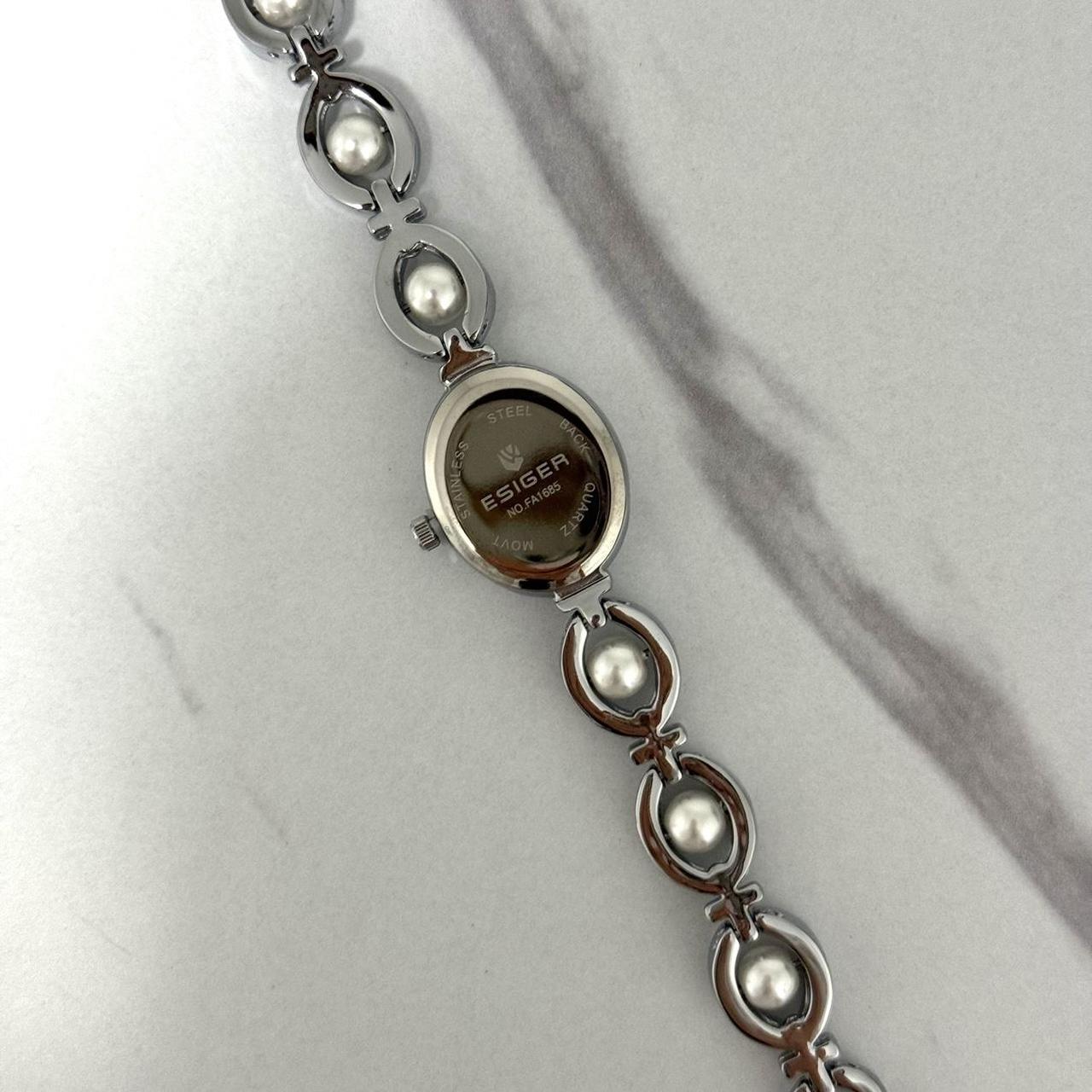 Pearl Silver Mini Watch
