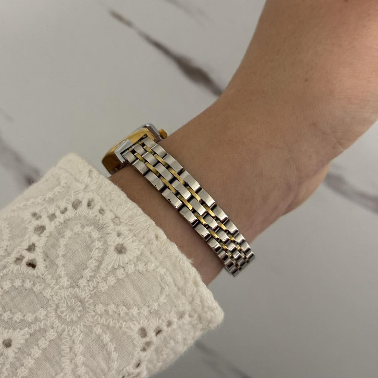 Two Tone Round Gold/Silver Watch