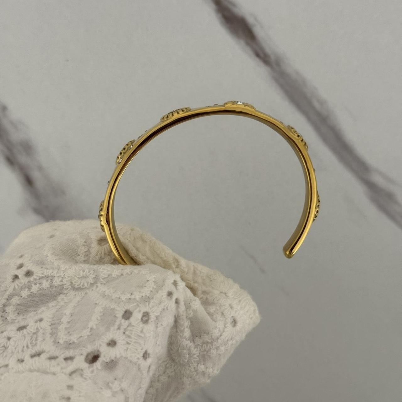 Vintage Vibe Gold Sun Flowers Zircon Stones Bracelet