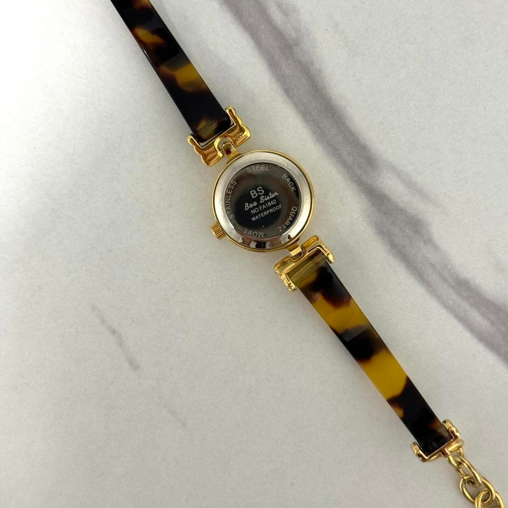 Round Brown/Gold Watch