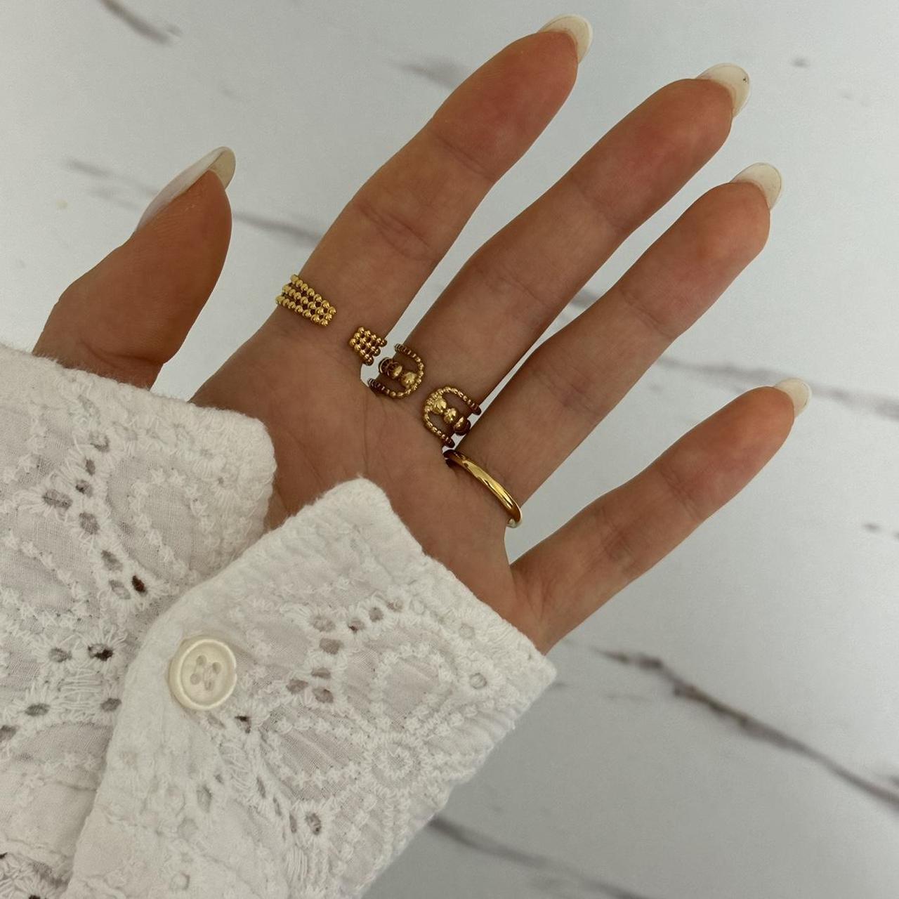 Set of 3 Gold Rings