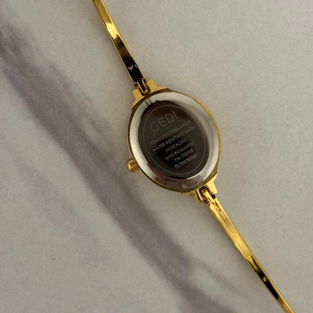 Tiny Gold/White Mini Watch