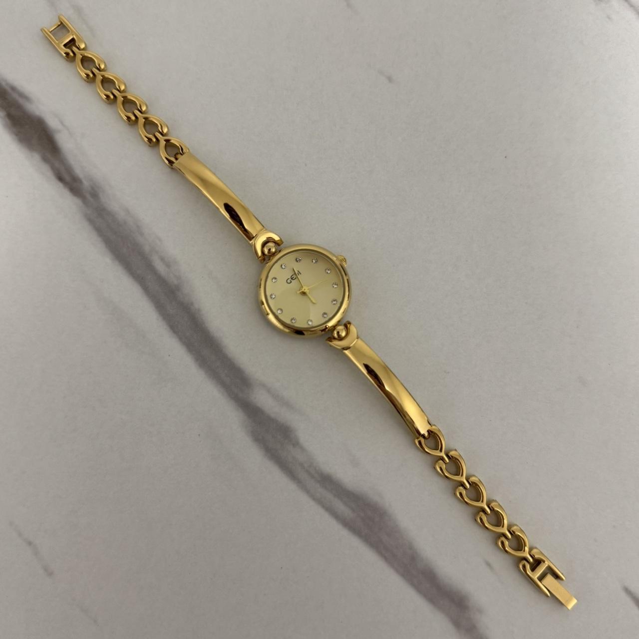 Round Gold Watch