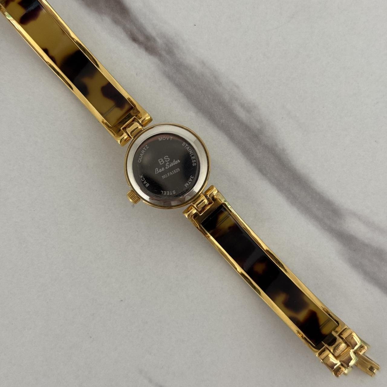 Gold Mini Round Watch Bracelet
