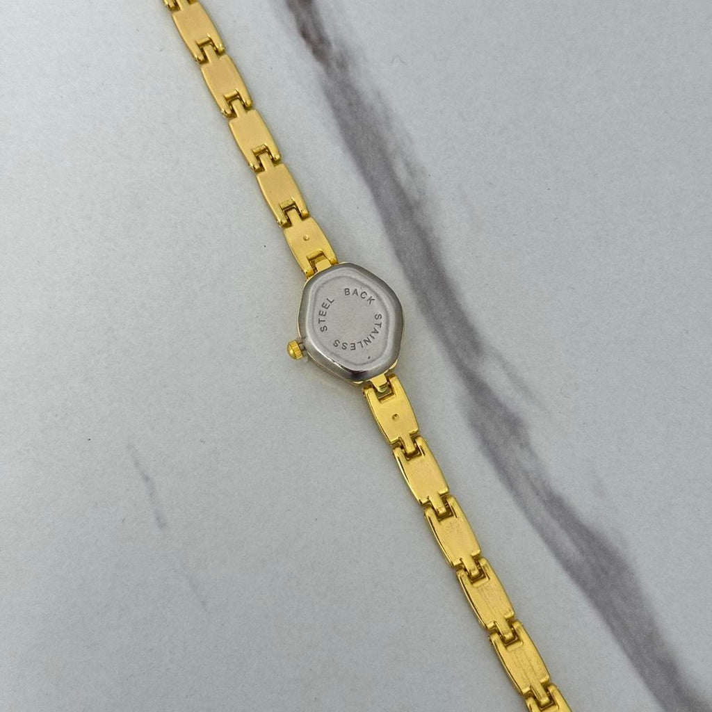 Vintage vibe gold mini watch