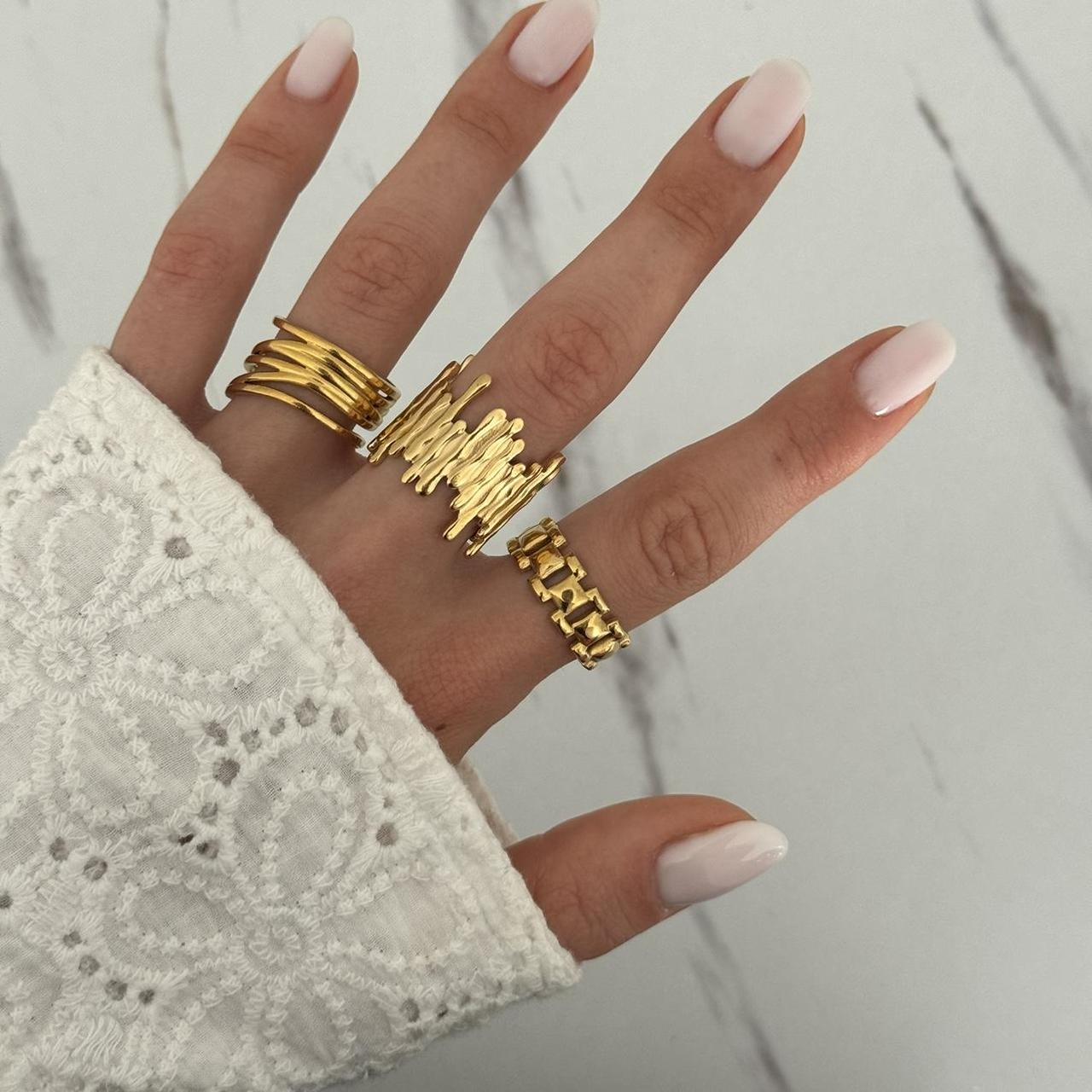 Set of 3 Gold Rings