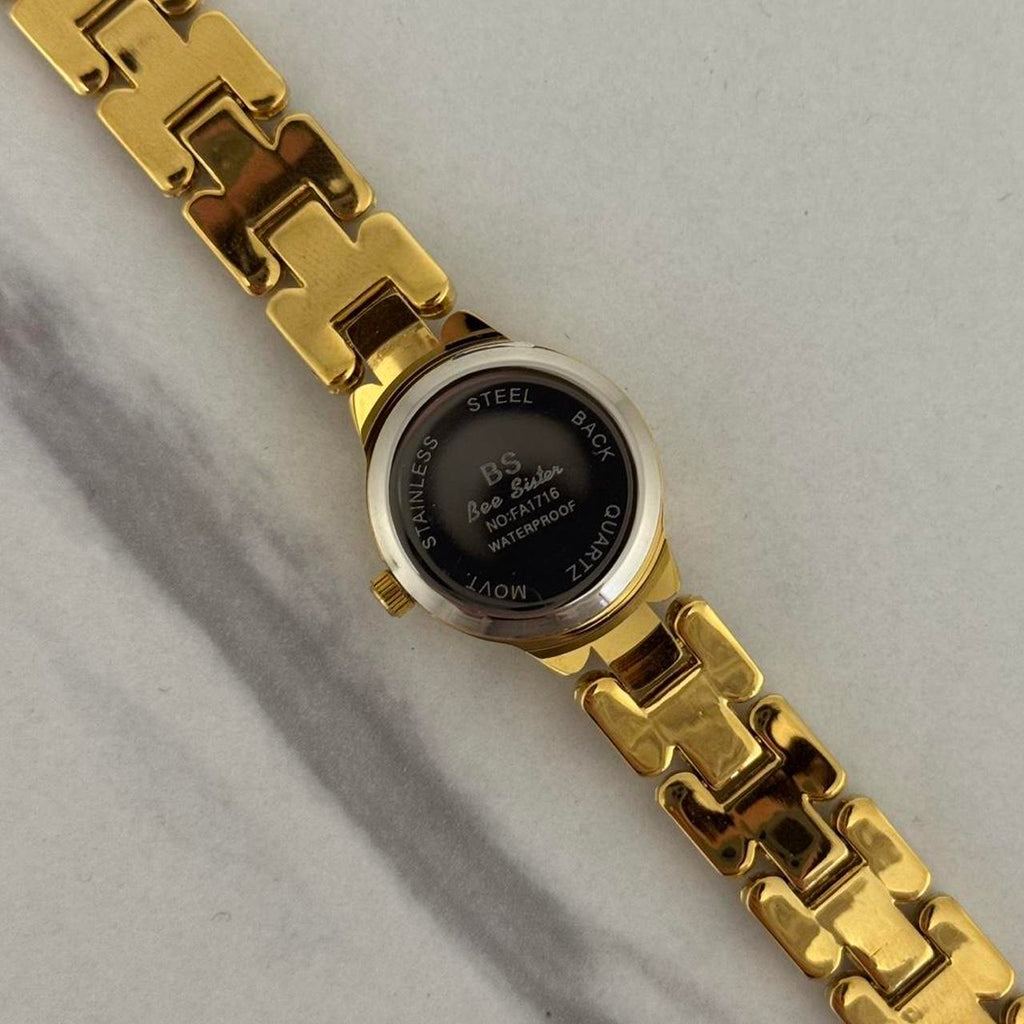 Gold Watch Zircon Stone