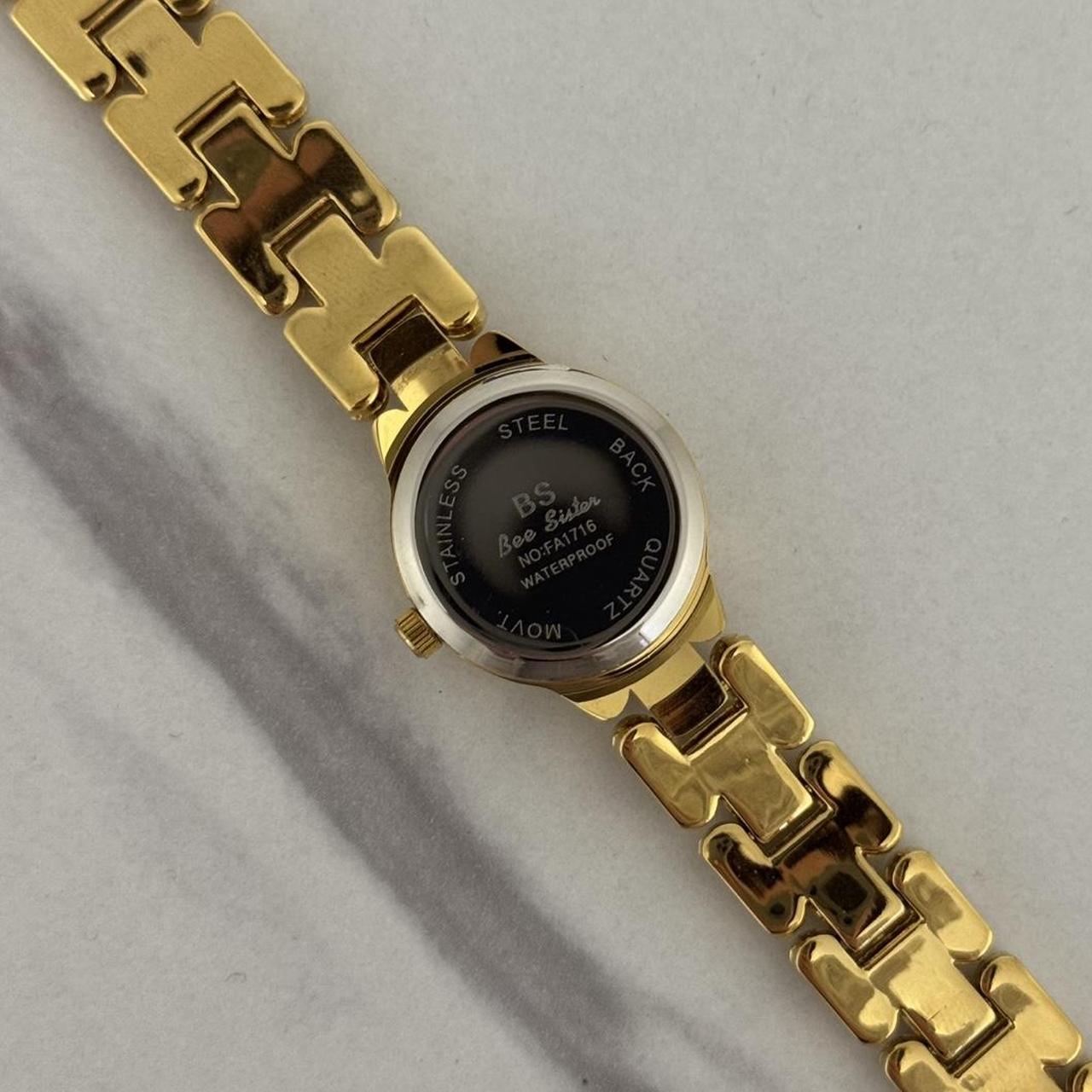 Gold Watch Zircon Stone