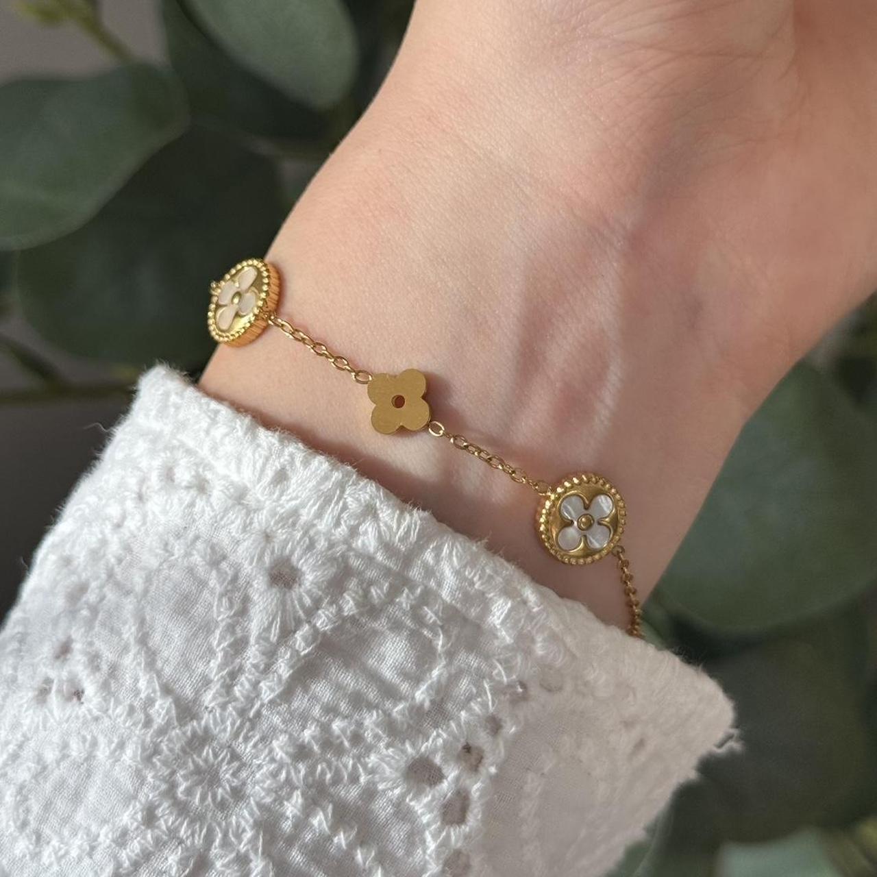 Gold Floral Bracelet
