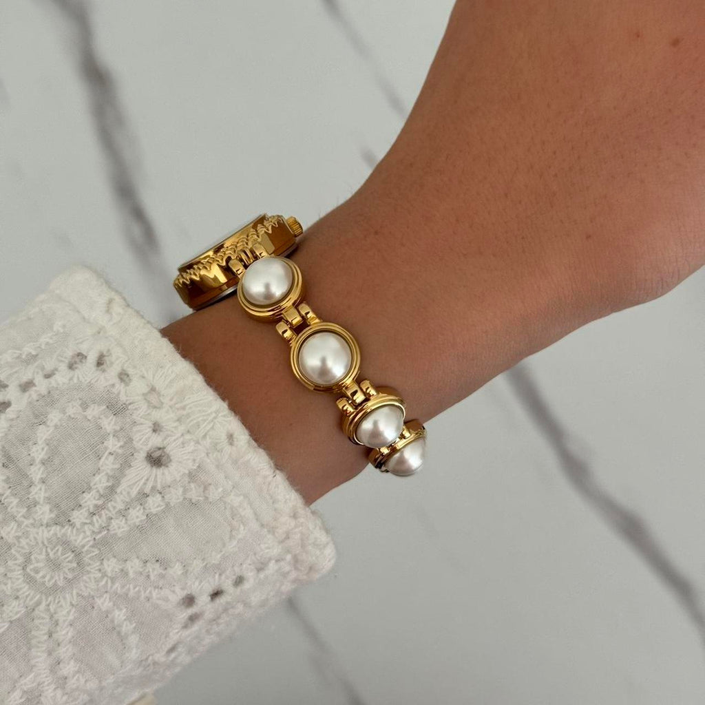 Vintage Vibe Gold Sun Watch