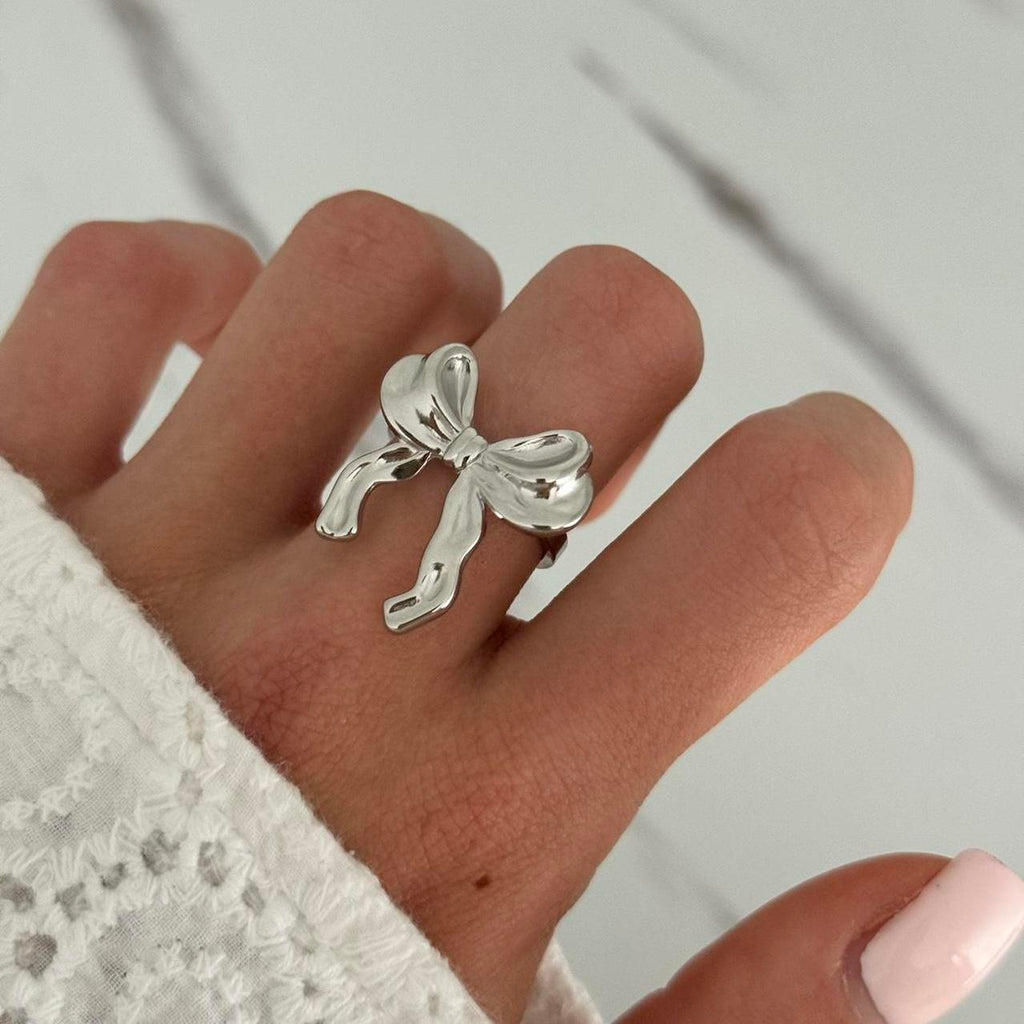 Silver Bow Ring