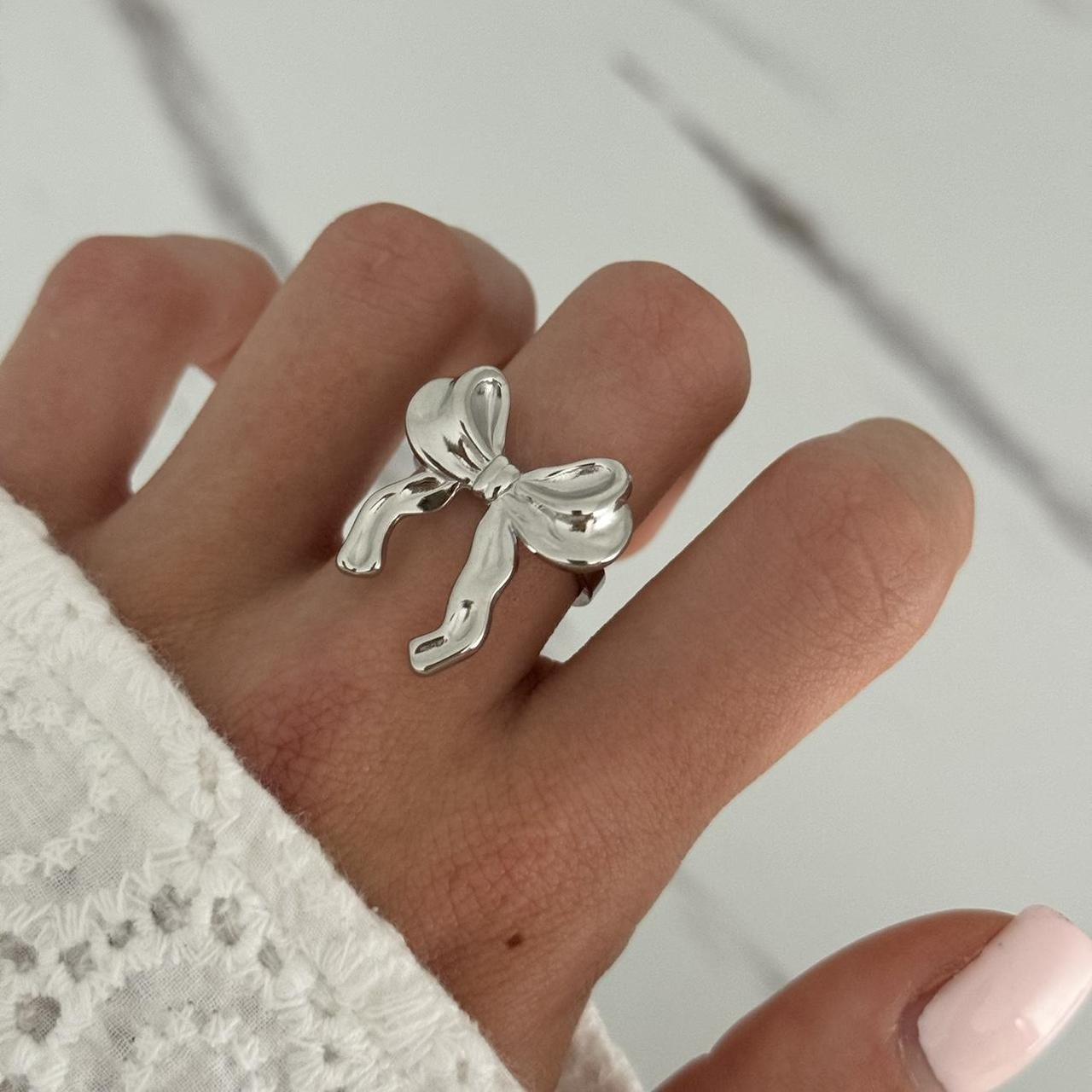 Silver Bow Ring