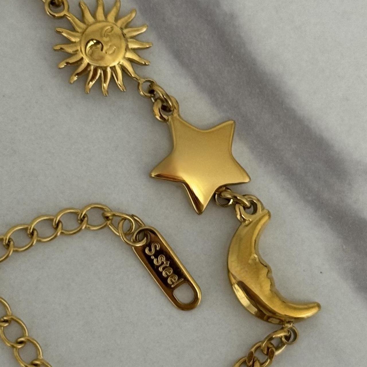 Gold Sun/Moon Bracelet