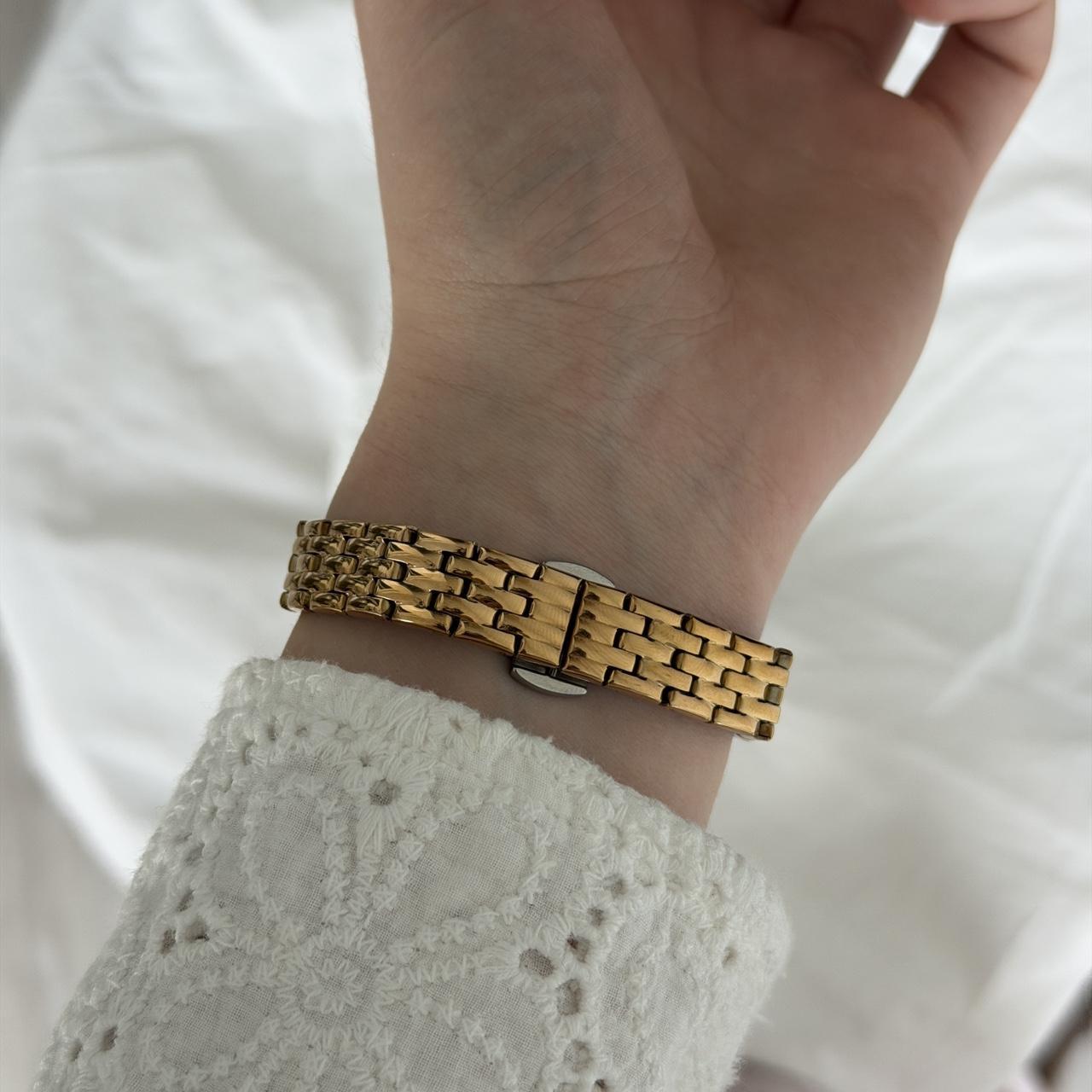 Gloriana Square Gold Watch