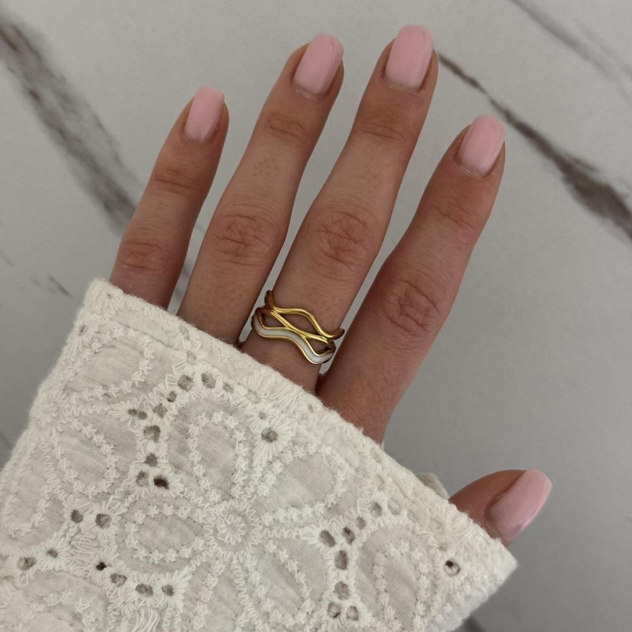 Gold/White Ring