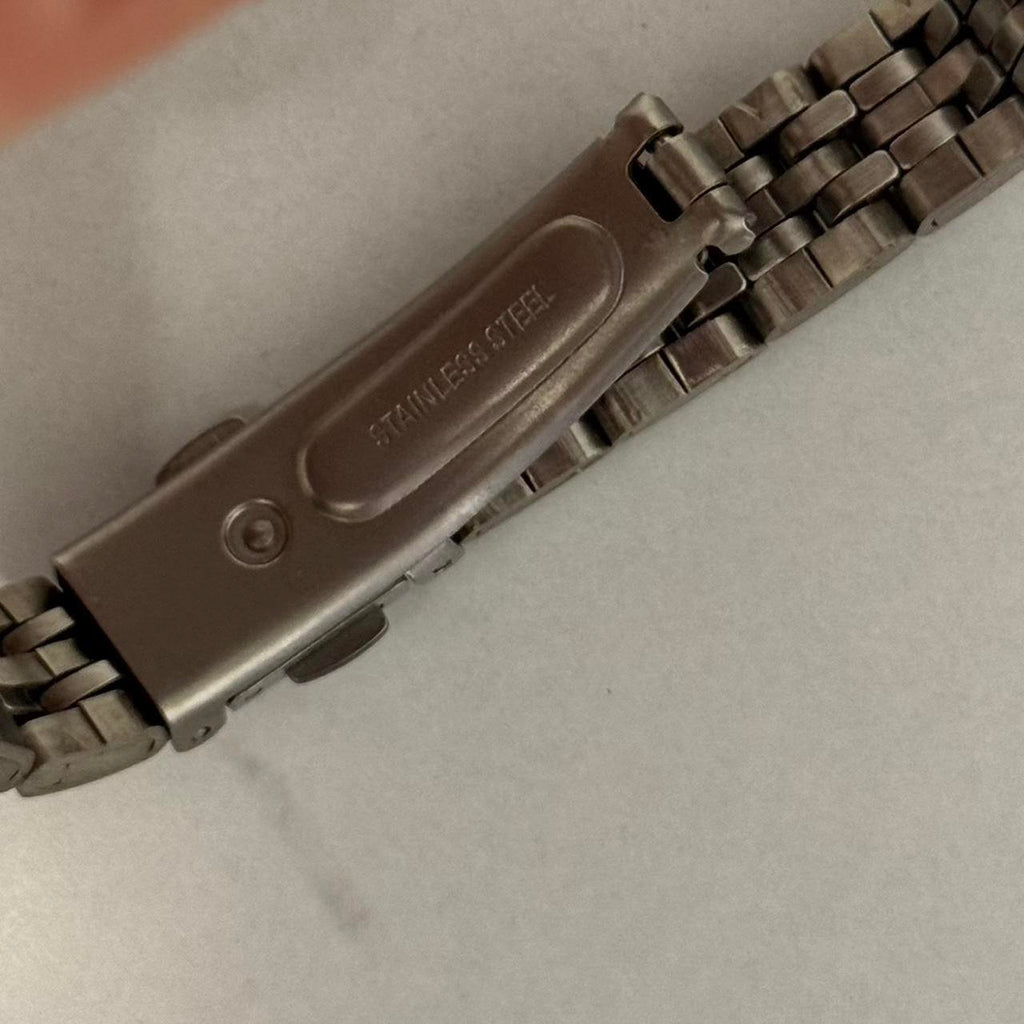 Cute ,vintage style , silver / pink watch bracelet