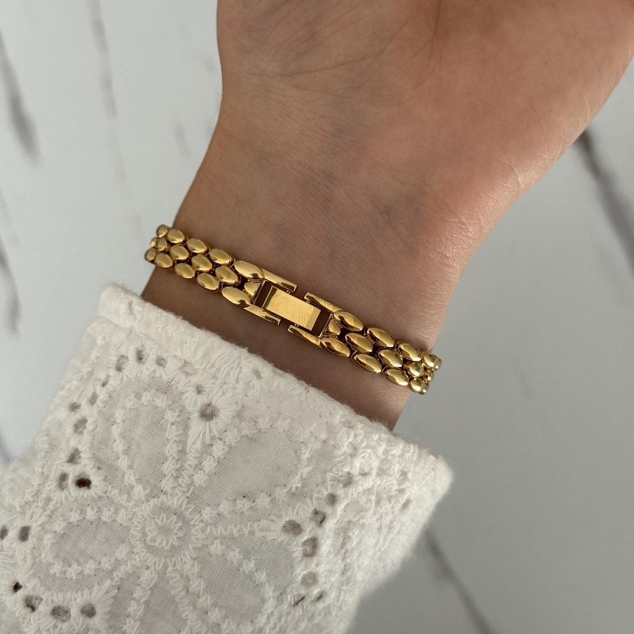 Vintage Style Gold Mini Round Watch