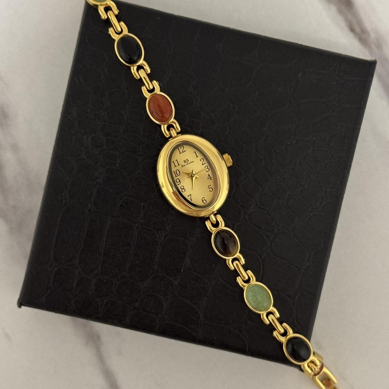 Mini watch Barsa multicoloured natural stone