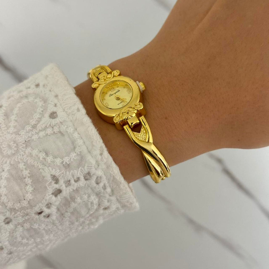 Vintage Vibe Gold Mini Watch