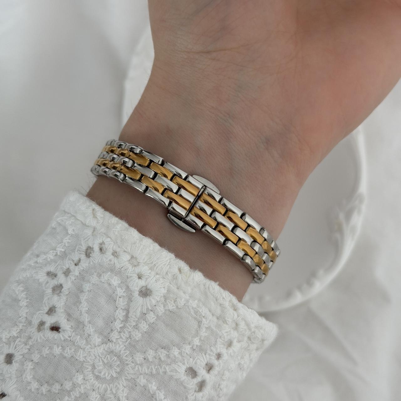 Gloriana Two Tone Watch