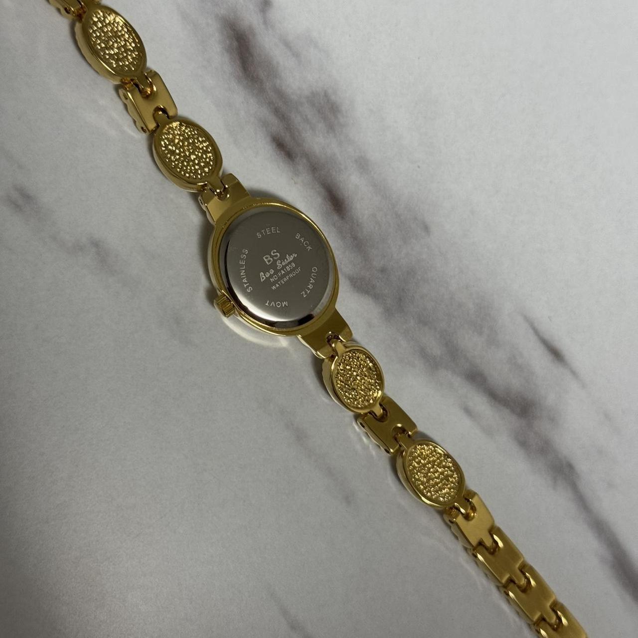 Elina Watch Brown Natural Stone