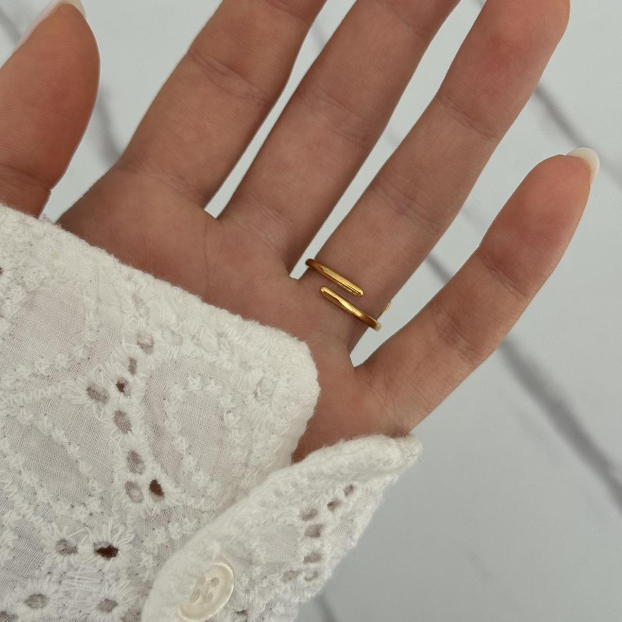 Gold Ring Heart Shape