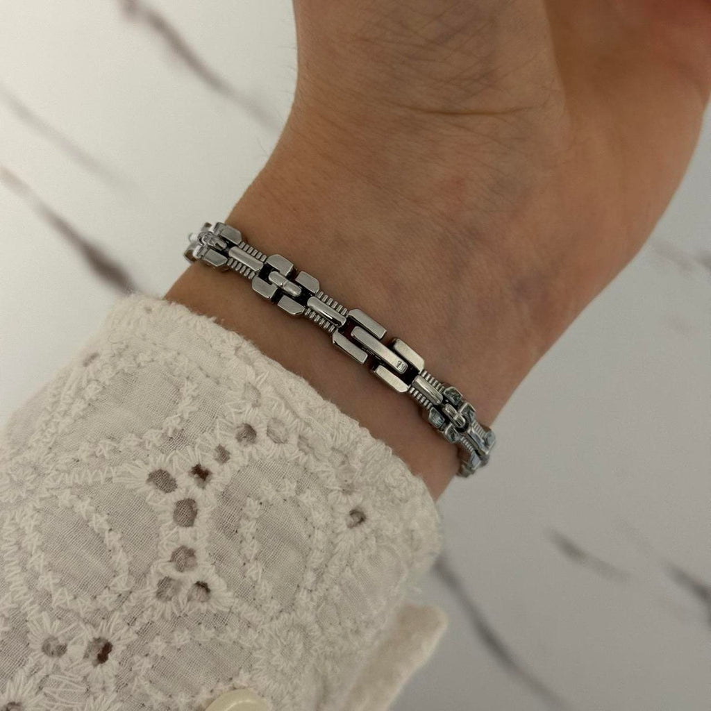 Silver Mini Watch Bracelet
