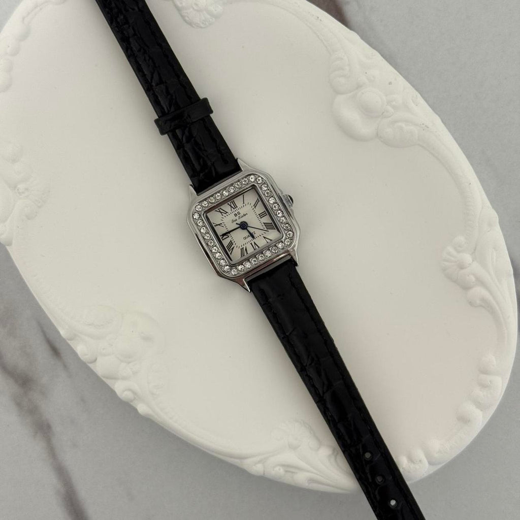 Retro Silver/Black Watch