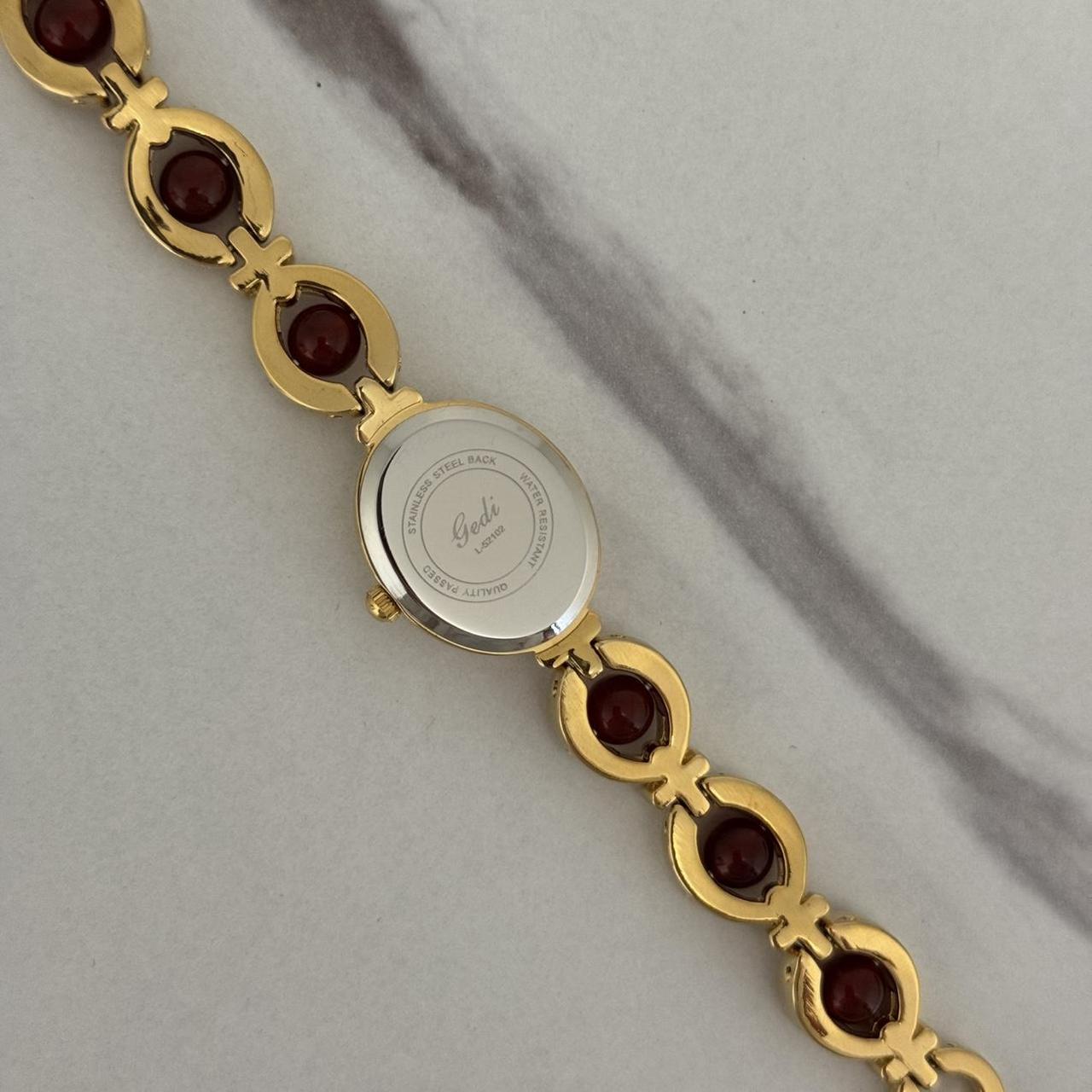 Gold/Burgundy Watch