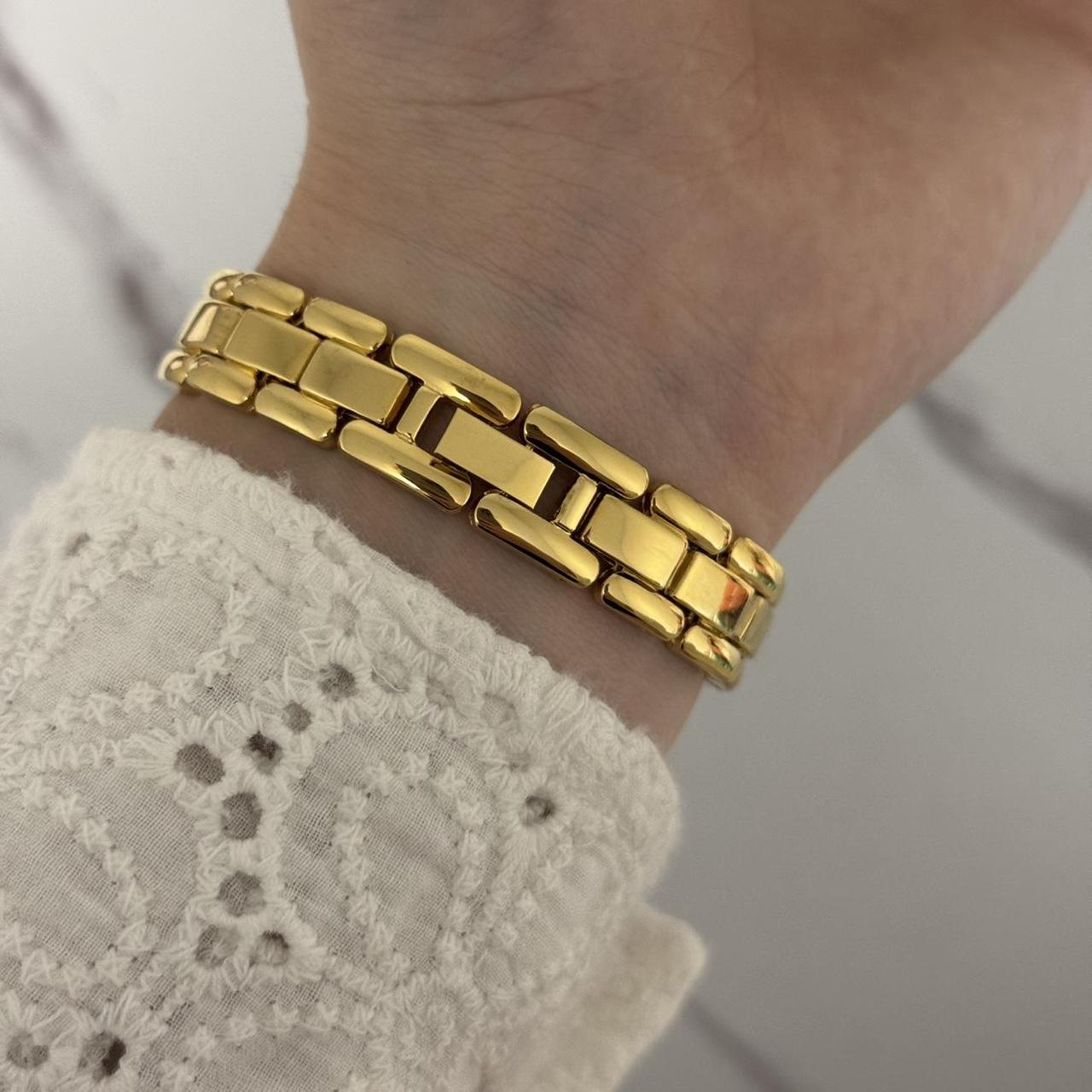 Gold Watch Zircon Stone