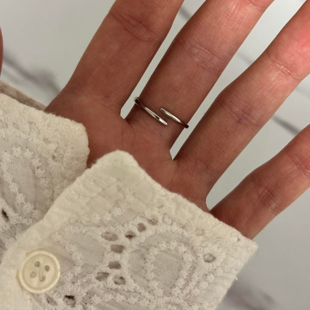 Silver ring Heart Shape