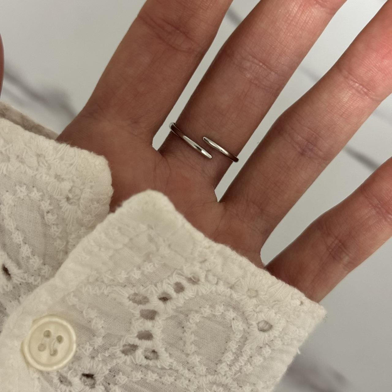 Silver ring Heart Shape