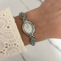 Silver/Green Mini Watch Elina