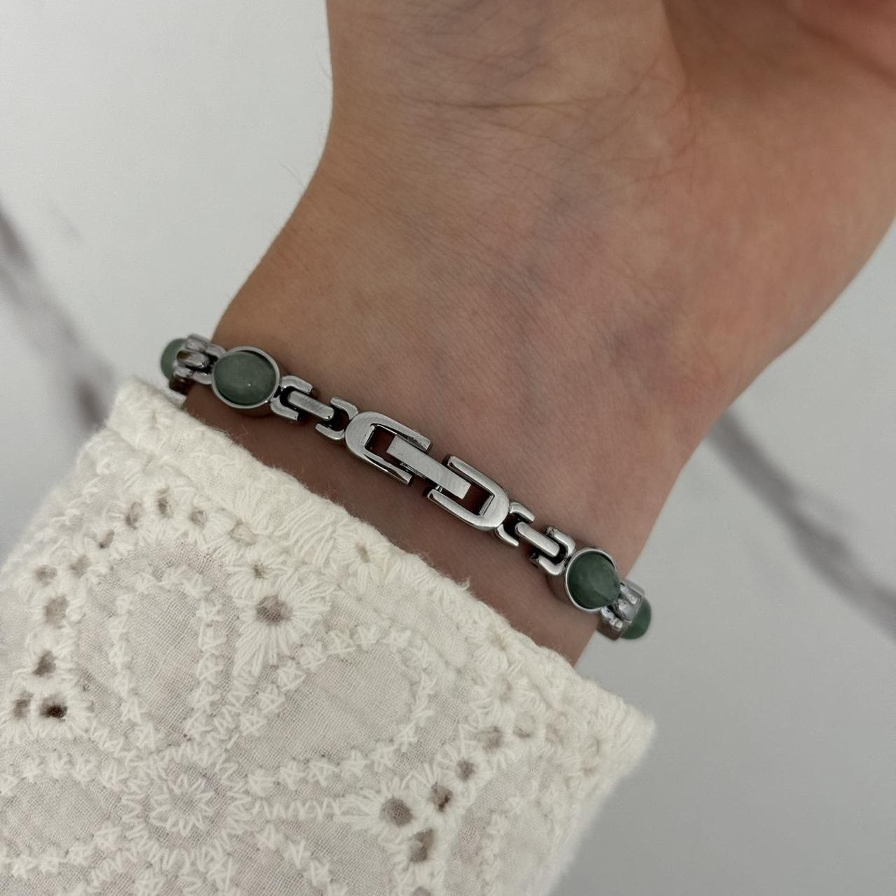 Mini Watch Barca green Natural Stone