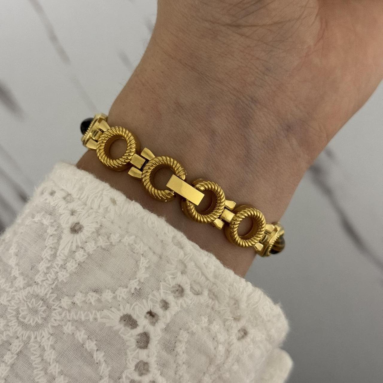 Mini watch Brown natural stone