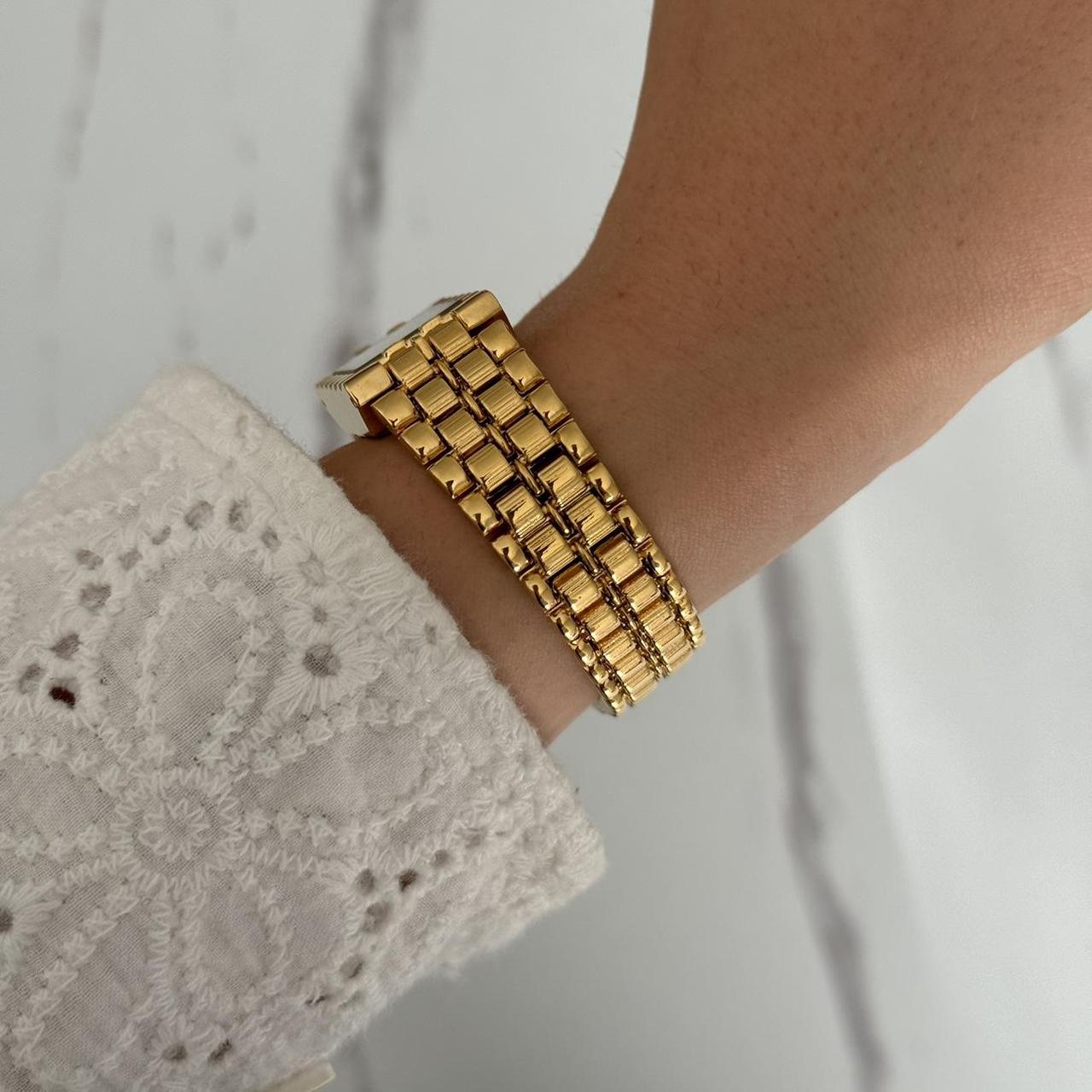 Retro Gold/White Watch