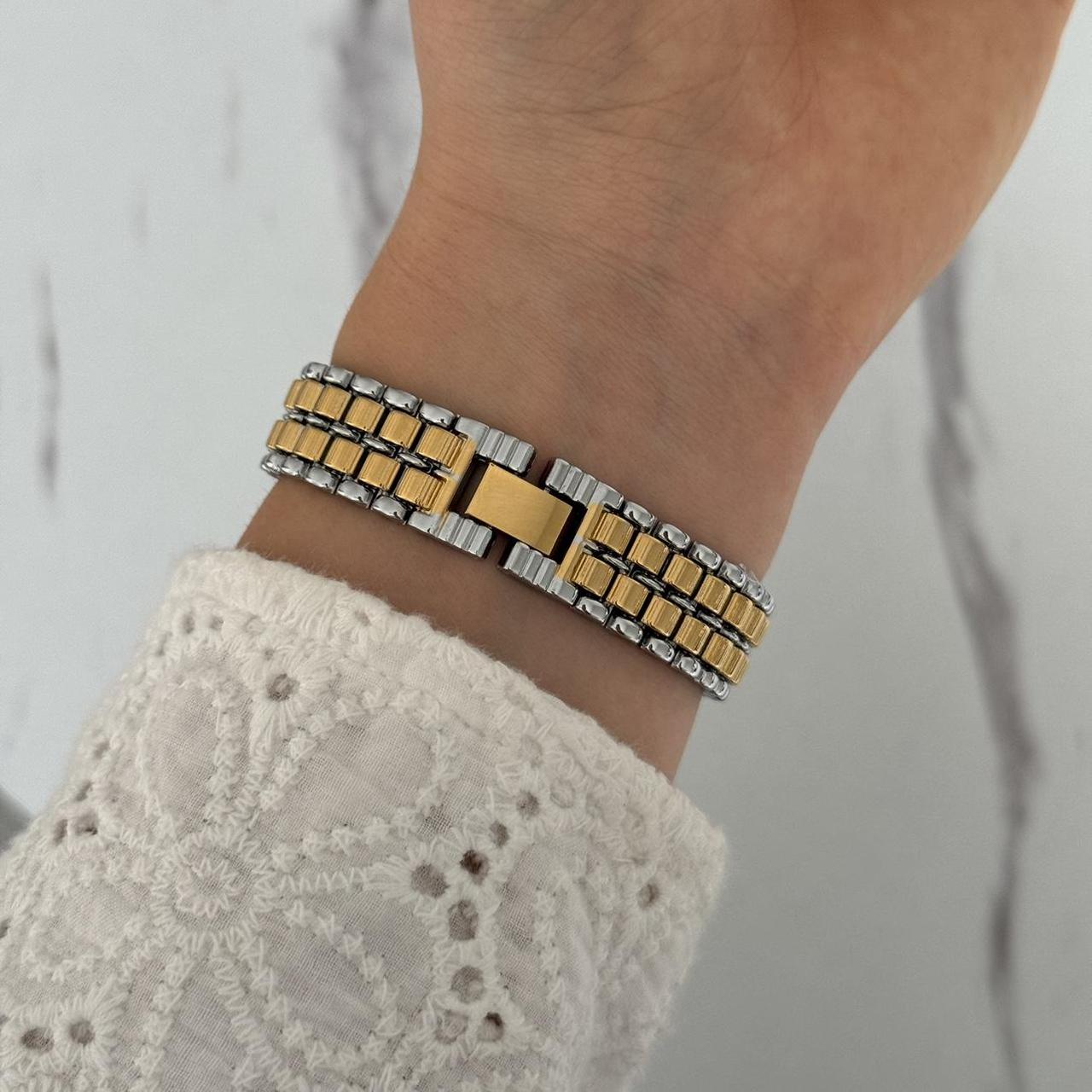 Retro Two Tone Mini Watch